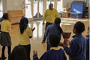 The final rehearsal at Ellen Wilkinson Primary School