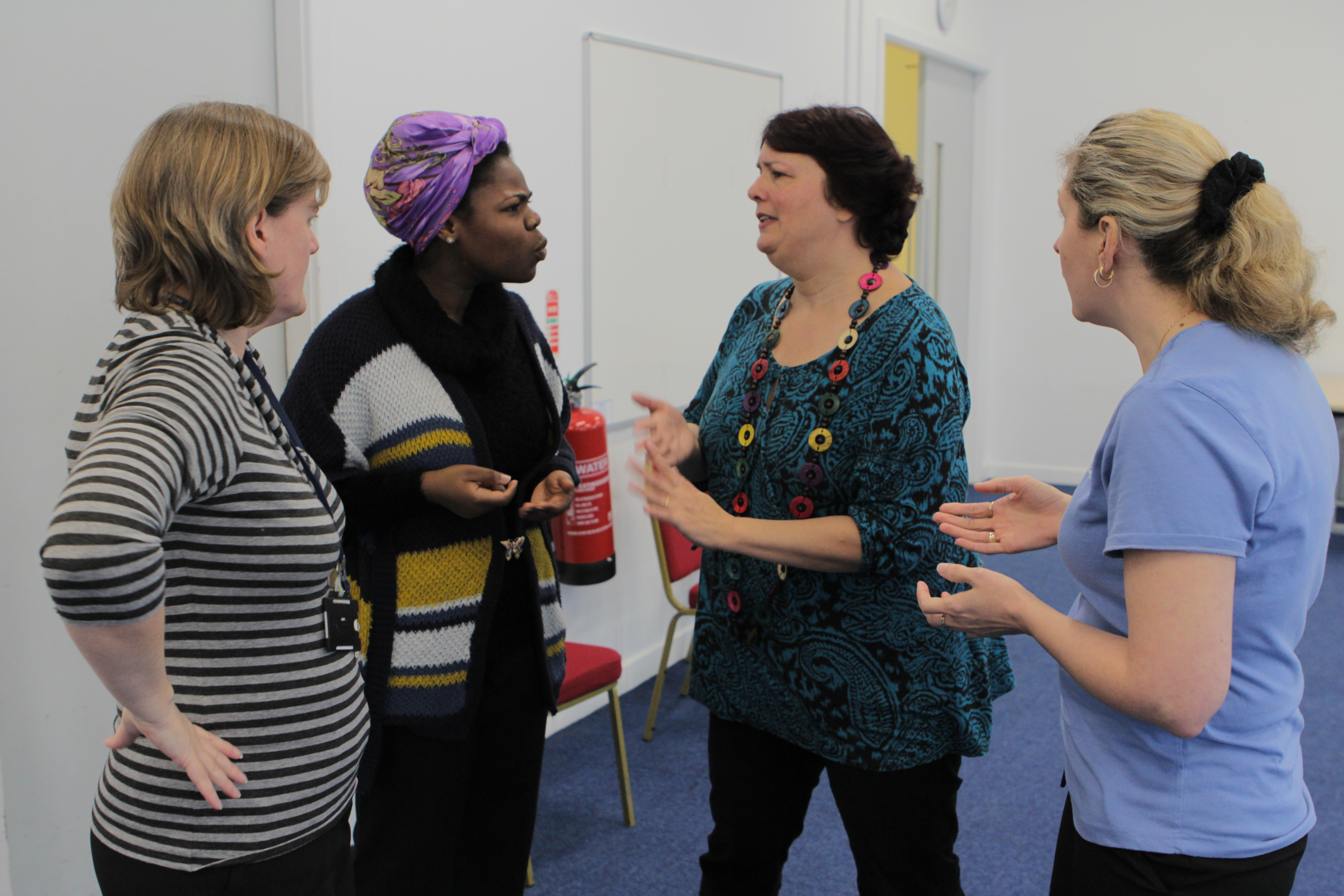 Participants planning their performance 